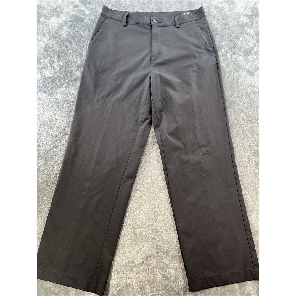 Adidas Climalite Men's Performance Golf Pants 32x30 Black Flat Front